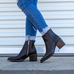 Sutro Black Ankle Boots